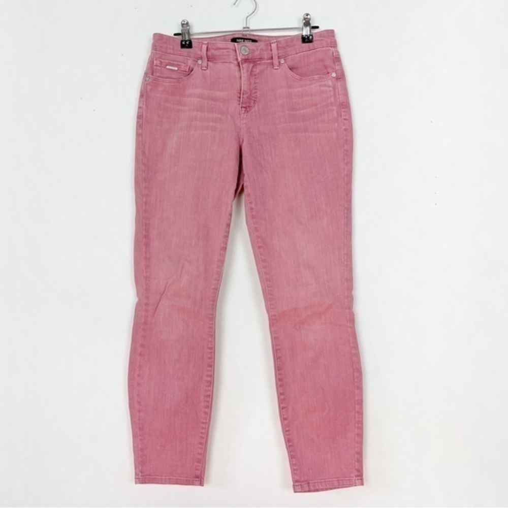 NINE WEST Pink Gramercy Missy Skinny Ankle Jeans Size 4‎